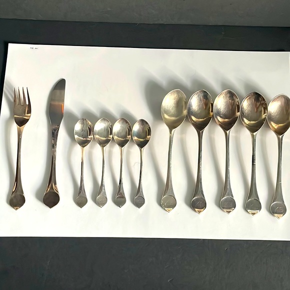 Rosenthal Silver Plated Lotus Pattern Flatware - 11 Pieces